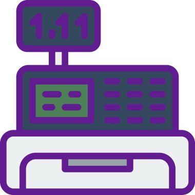 Yazıcı. Web simgesi basit illüstrasyon