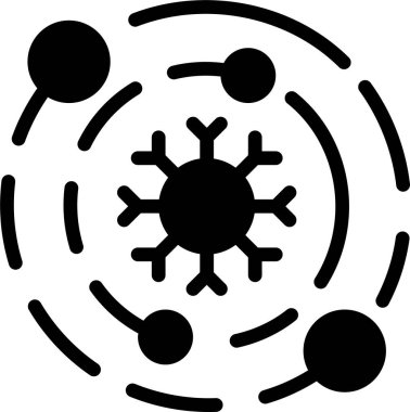 Kar tanesi. Web simgesi basit illüstrasyon