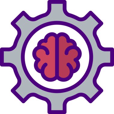 Ayarlar simgesi, basit vektör illüstrasyonu 