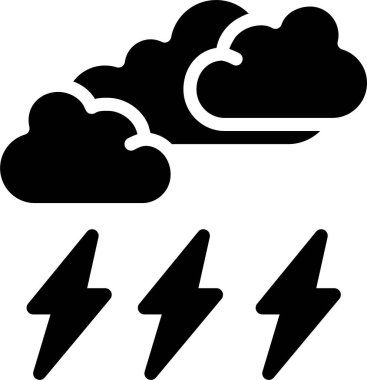 Fırtına web simgesi vektör illüstrasyonuName