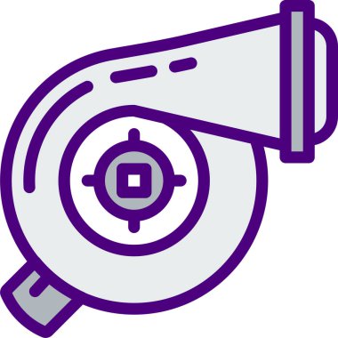 Türbin. Web simgesi vektör illüstrasyonu