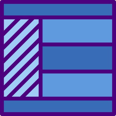  Beyaz arkaplanda sol simge ve vektör illüstrasyonu