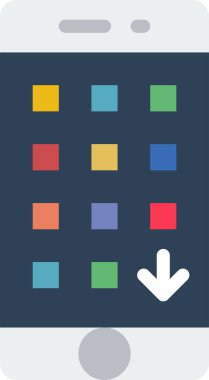 Uygulama simgesi, basit vektör illüstrasyonu 