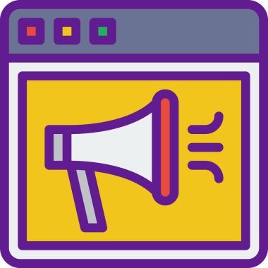 Seo simgesinin vektör illüstrasyonu