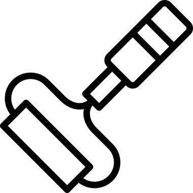 Doğrultucu simgesinin vektör illüstrasyonu 