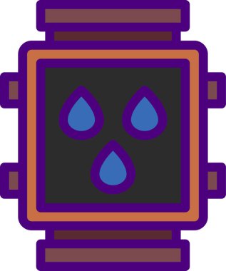 damla simgesi, renk vektörü illüstrasyonu  