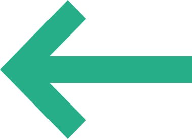 sol yön basit vektör simgesi