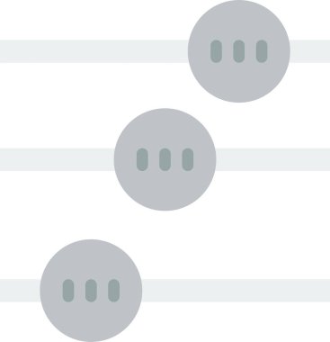 Ayarlar simgesi, basit vektör illüstrasyonu 