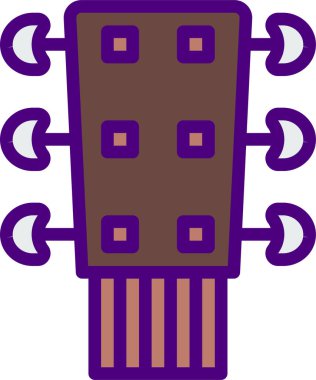 Gitar simgesi, vektör illüstrasyonu