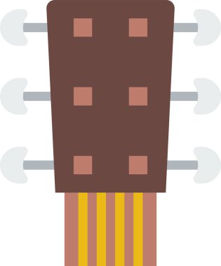 Gitar simgesi, vektör illüstrasyonu