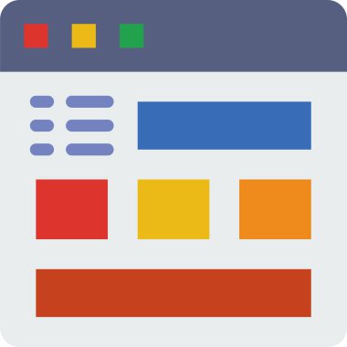 Web konsept tasarımı, basit vektör illüstrasyonu