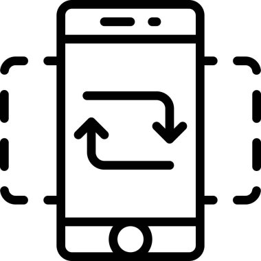 Eğik Portre. Web simgesi basit illüstrasyon