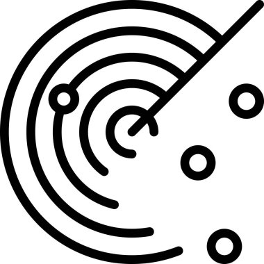 Seo modern simgesinin Radar vektör çizimi