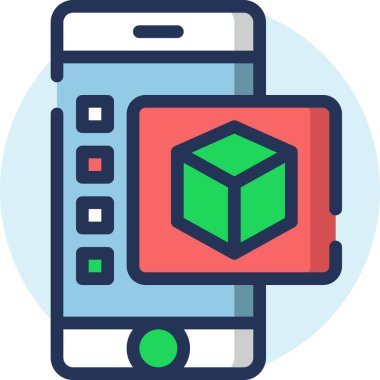 Engelleme zinciri tasarım simgesi, basit vektör illüstrasyonu