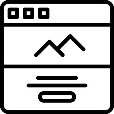 resim simgesi, vektör çizimi 