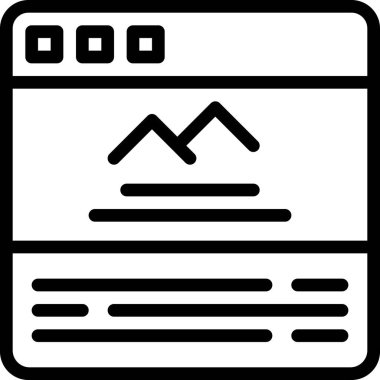 Web tasarım vektörü simgesi