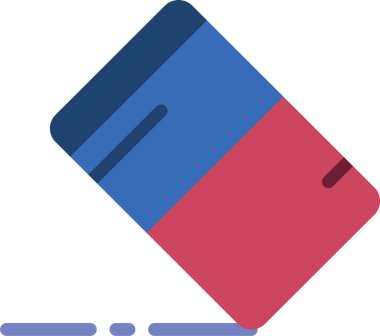 Silgi simgesi, basit vektör illüstrasyonu 