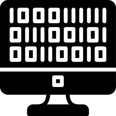 İkili Kod vektör resimleme arkaplanı