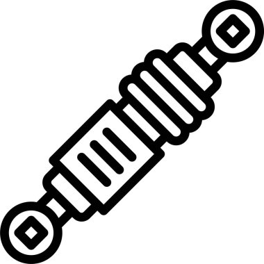 Piston. Web simgesi basit illüstrasyon