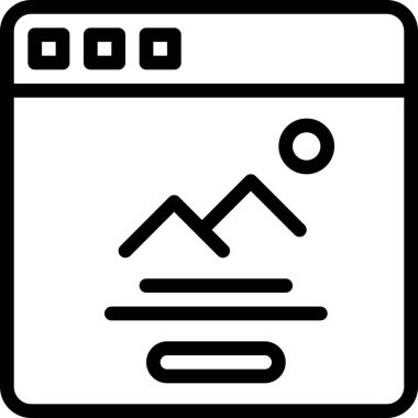 resim simgesi, vektör çizimi 