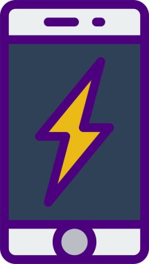 telefon simgesi, basit vektör illüstrasyonu 