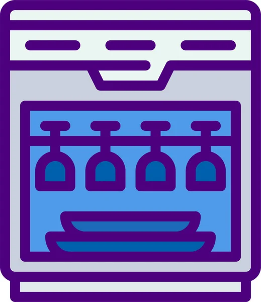 Εικόνα Πλυντηρίου Πιάτων Διανυσματική Απεικόνιση — Διανυσματικό Αρχείο