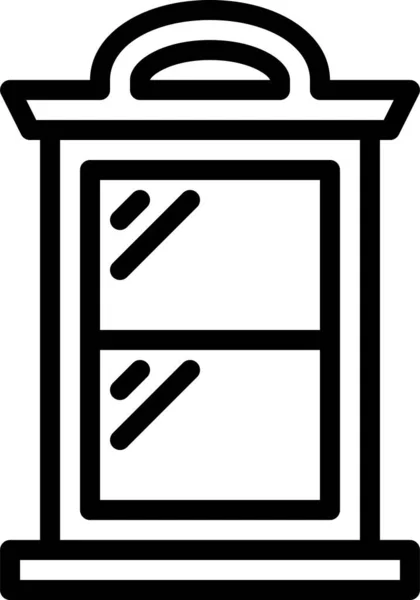 Ikona Okna Ilustracja Wektora — Wektor stockowy