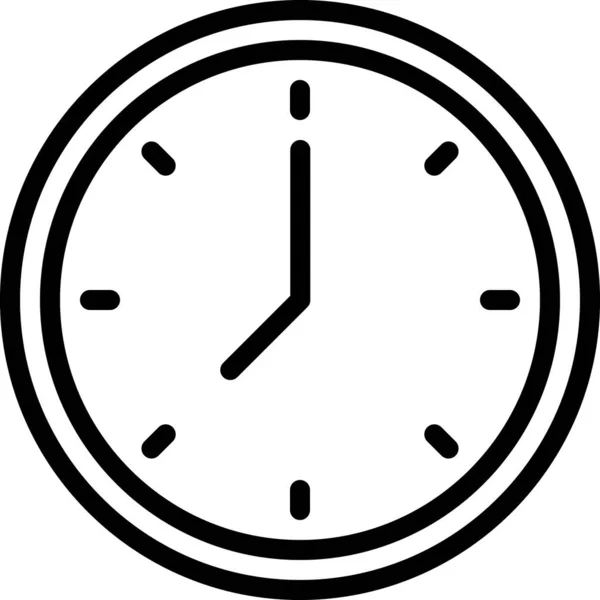 Reloj Diseño Icono Vector Simple Concepto Tiempo — Vector de stock