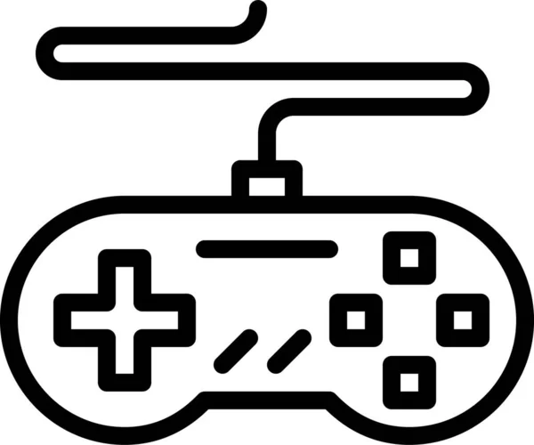 Video Game Controller Vector Icono — Vector de stock