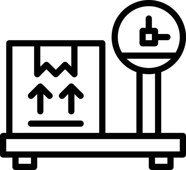 Logistik Och Leverans Linje Vektor Ikon — Stock vektor