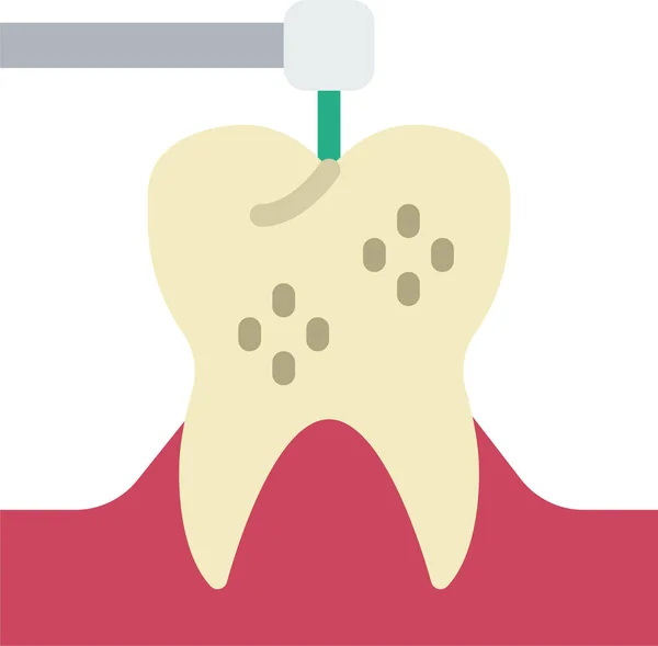Icona Dentale Concetto Medico Illustrazione Vettoriale — Vettoriale Stock