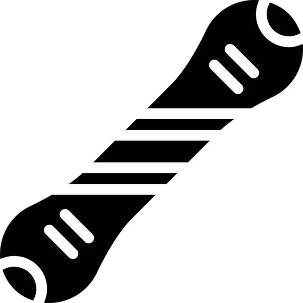Icono Snowboard Vector Ilustración — Vector de stock