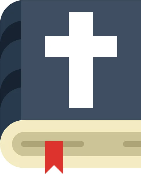 Ikona Wektora Krzyża Chrześcijańskiego — Wektor stockowy
