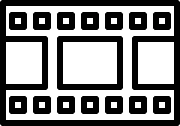 Значок Видео Простая Векторная Иллюстрация — стоковый вектор