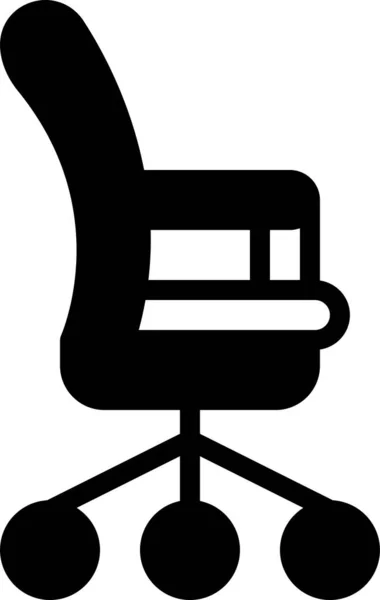 Stuhl Ikone Einfaches Vektordesign — Stockvektor