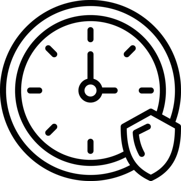 Uhr Einfaches Vektor Icon Design Zeitkonzept — Stockvektor