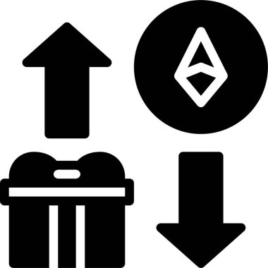 Kripto Aktarım vektör çizimi 