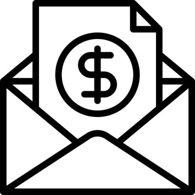 e-posta ve pazarlama satırı vektör simgesi