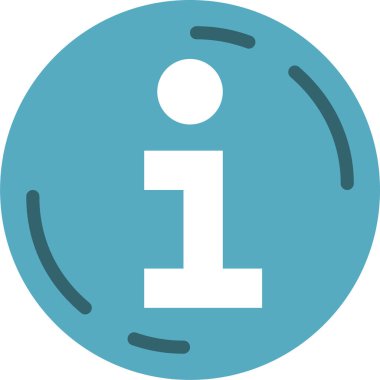 Bilgi Kurulu Web simgesi basit illüstrasyon