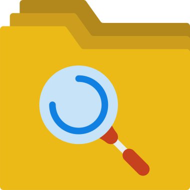 Arama simgesi, basit vektör illüstrasyonu 