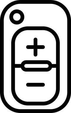 Beyaz arkaplanda anahtar düz vektör simgesi 