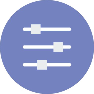 Ayarlar simgesi, basit vektör illüstrasyonu 