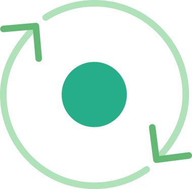 Gezegenin yörüngesinin vektör çizimi