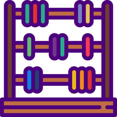 Abaküs. Web simgesi basit illüstrasyon