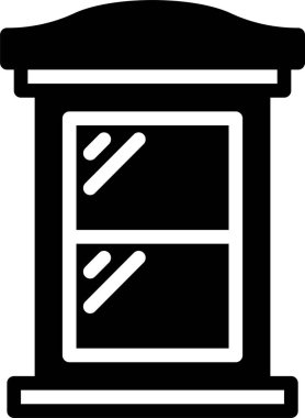 pencere simgesi, vektör illüstrasyonu