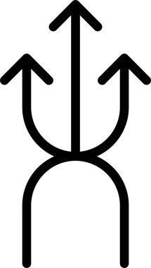 yukarı doğru ok, basit vektör çizimi