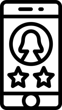 Kullanıcı Beğeni simgesi, vektör illüstrasyonu