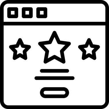 İnternet sitesi. Web simgesi basit illüstrasyon