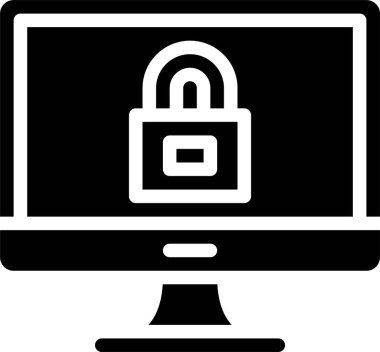 Kilitli masa konsepti ikon vektör resimleme arkaplanı