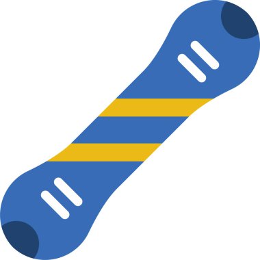 Snowboard simgesi vektör illüstrasyonu 